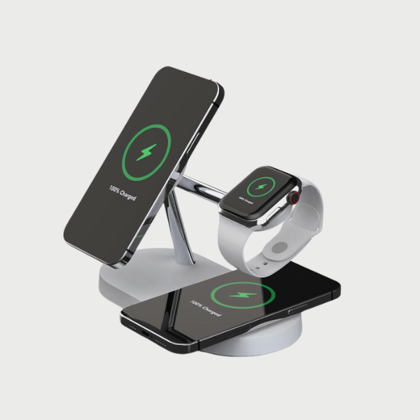 LumenStation™ 5-in-1 Wireless Charger - built-in light!