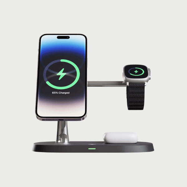 LumenStation™ 5-in-1 Wireless Charger - built-in light!