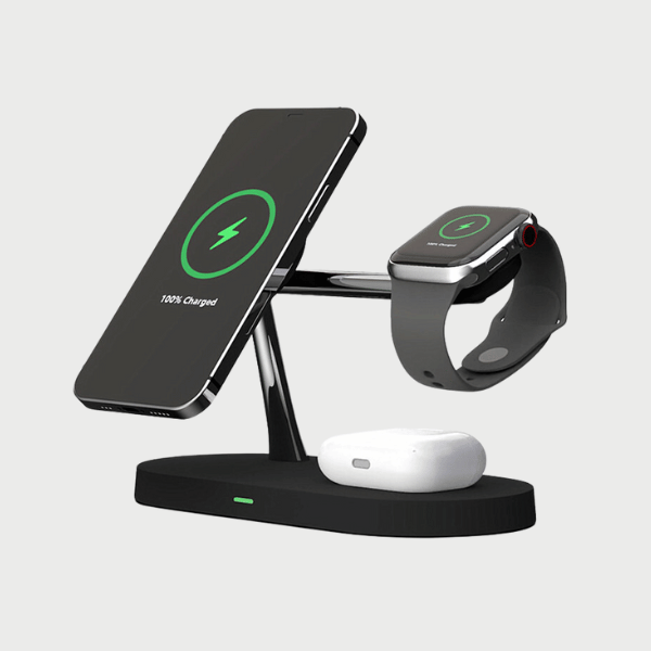 LumenStation™ 5-in-1 Wireless Charger - built-in light!
