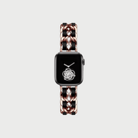 Rose Gold (Black leather)