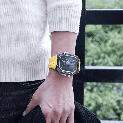 Dark Case + Yellow Strap