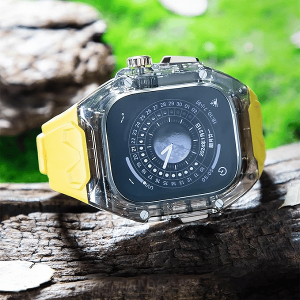 Dark Case + Yellow Strap