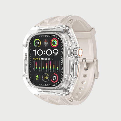 Clear Case + White Strap