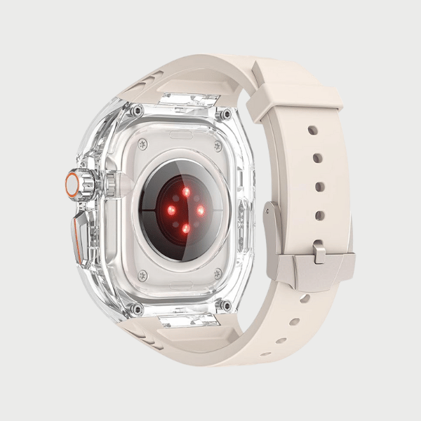 Clear Case + White Strap