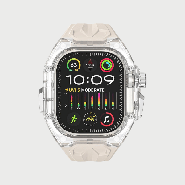 Clear Case + White Strap