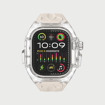 Clear Case + White Strap