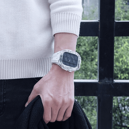 Clear Case + White Strap