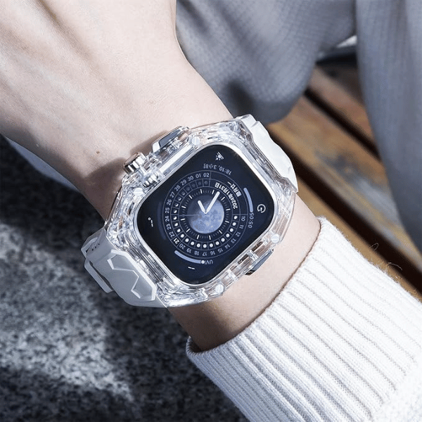 Clear Case + White Strap