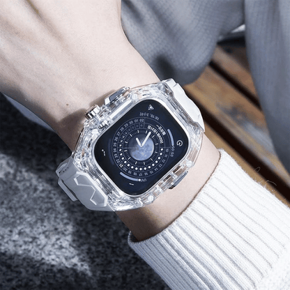 Clear Case + White Strap