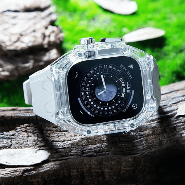 Clear Case + White Strap