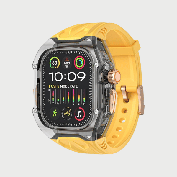 Dark Case + Yellow Strap