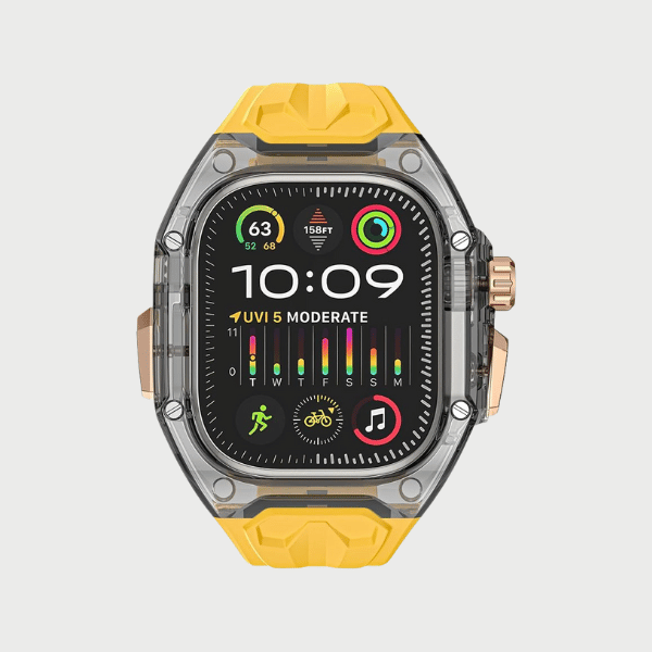 Dark Case + Yellow Strap