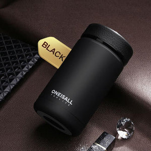 400ML Men Gift Thermos Cup Insulated Stainless Steel Thermo Mug with Tea Infuser
